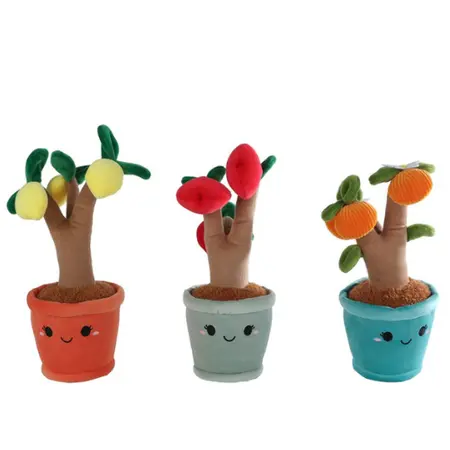 Fruitboom Pluche 28 cm – Zachte fruitboomdecoratie voor interieur