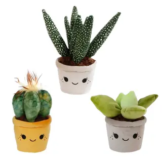 Knuffelplant L  Pluche 19-27cm - diverse varianten