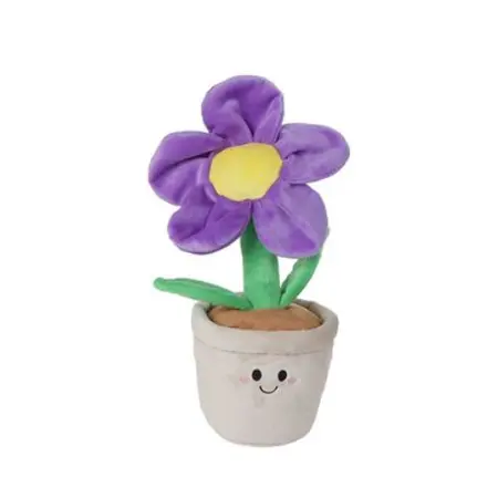 Knuffelplant Pluche Bloem Paars