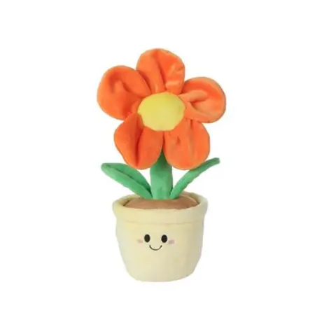 Knuffelplant Pluche Bloem Oranje