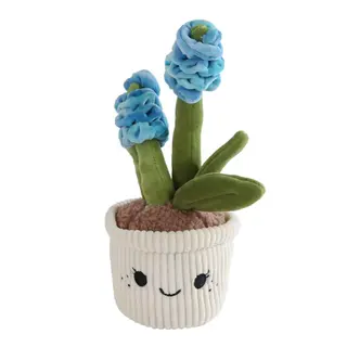 Plant Pluche Hyacint 29cm - Blauw