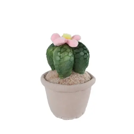 Knuffelplant Pluche Woestijnplant Roze bloem