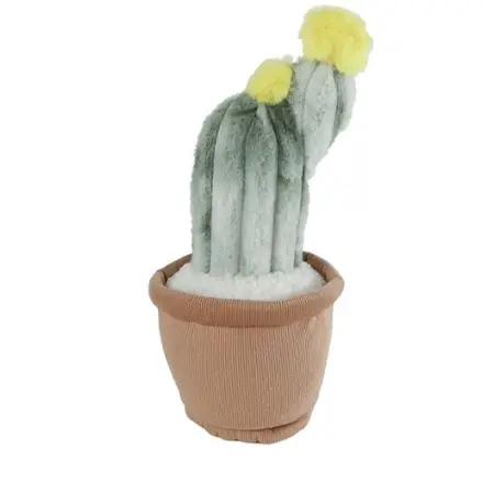 Knuffelplant Pluche Woestijnplant gele bloem