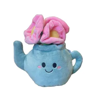 Theepot Pluche 18cm - Blauw