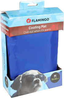 Koelmat Hond Blauw M 70x50cm - Flamingo - afbeelding 4