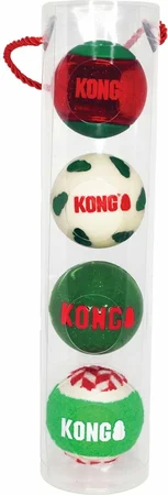 Kong Holiday Occasions Ballen 4 stuks - afbeelding 1