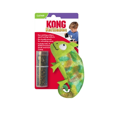 KONG Kameleon Met Catnip Hervulbaar - afbeelding 1