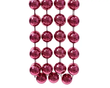 Kralenslinger xxl 270cm - granaatappelrood - afbeelding 1