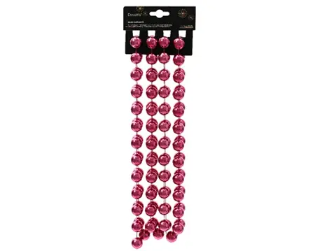 Kralenslinger xxl 270cm - granaatappelrood - afbeelding 2