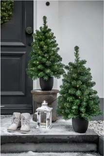 Kunstkerstboom Imperial - in pot - 80 Lampjes - H120cm - afbeelding 3