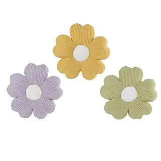 Kussen Bloem Daisy Stof 40x40x10cm (3 kleuren)