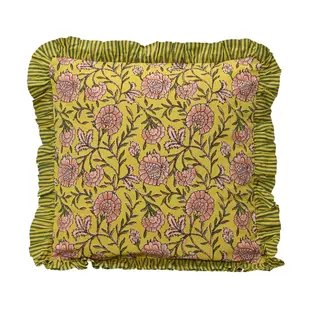 DECORIS Kussen Katoen 45x45cm Groen