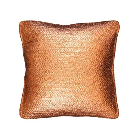 Kussen Metallic 45x45cm Brons
