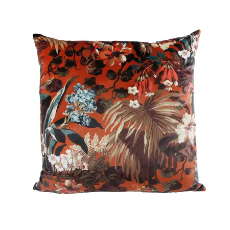 Kussen Willemien Bloemen Terra Stof 45x45cm