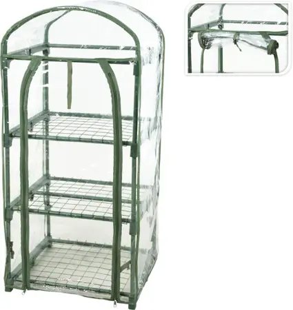 Kweekkas met 3 verdiepingen 50x45x105cm - afbeelding 2