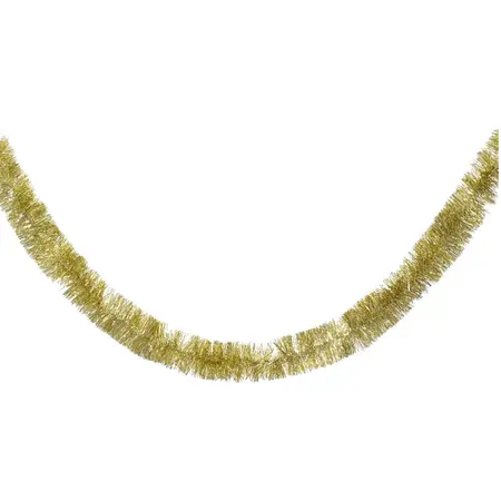 Lametta Guirlande - 10x270cm - Licht Goud - afbeelding 1