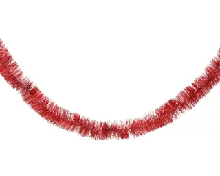 Lametta Guirlande 270 cm kerstrood|De Tuinwinkel Online