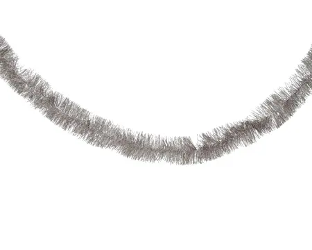 Lametta Guirlande - 7x270cm - Poederroze - afbeelding 1