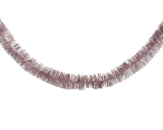 Lametta Guirlande - 7x270cm - Vintage Roze