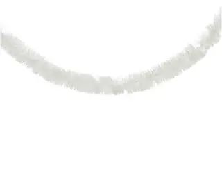 Lametta Guirlande - 7x270cm - Winter Wit Diamant - afbeelding 2