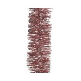 Lametta guirlande rose - 270cm ø 7 cm - Velours Roze - pvc