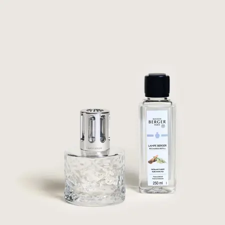 Lampe Berger Giftset Mirage Transparente - Pure White Tea - afbeelding 3