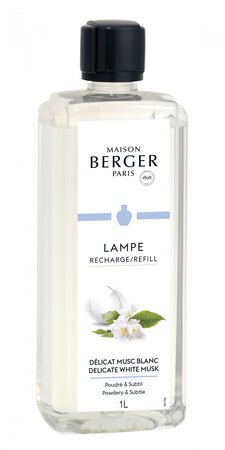 Huisparfum 1L Délicat Musc Blanc / Delicate White Musk - Lampe Berger navulling