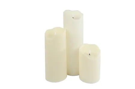 Large Kaarsenset Led Gekleurd - set van 3 stuks - afbeelding 2