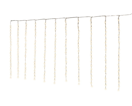 LED balkonverlichting sneeuwval effect - 400x100cm - Lumineo - 420 lampjes warm wit - afbeelding 1