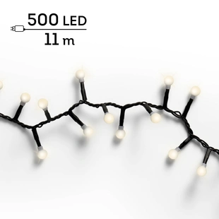 LED Cherry Compact Twinkle Lights - 500 lampjes warm wit - zwart snoer