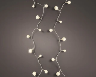 LED Cherry Lights - Lumineo - 120 lampjes Warm Wit / Transparant - afbeelding 2