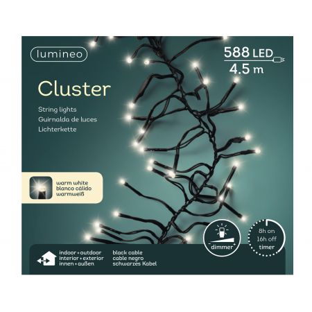 Clusterverlichting - Lumineo - 588 lampjes warm wit - afbeelding 2