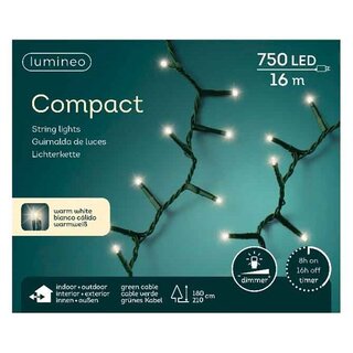 Compact LED Lights - Lumineo - 750 lampjes warm wit - afbeelding 2
