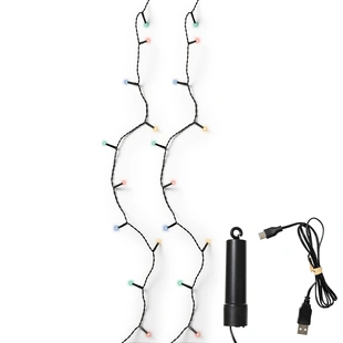 Duracharge Basic Twinkle - 50 LED Multi Colour (USB oplaadbaar)