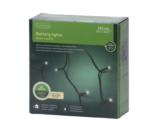 LED Durawise Battery Lights Twinkle - Lumineo - 192 lampjes warm wit - afbeelding 5