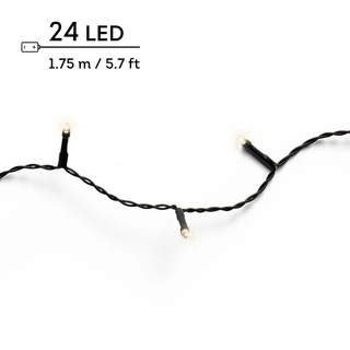 LED Durawise Battery Lights Twinkle - Lumineo - 24 lampjes warm wit