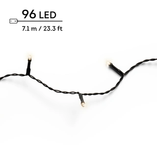 LED Durawise Battery Lights Twinkle - Lumineo - 96 lampjes warm wit - afbeelding 1