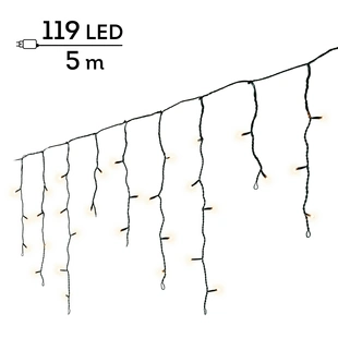 LED Icicle Lights Twinkle - Lumineo - 119 lampjes warm wit