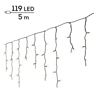 LED Icicle Lights Twinkle - Lumineo - 119 lampjes warm wit - afbeelding 1