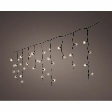 LED Icicle Lights Twinkle - Lumineo - 119 lampjes warm wit - afbeelding 3