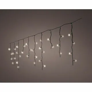 LED Icicle Lights Twinkle - Lumineo - 119 lampjes warm wit - afbeelding 3