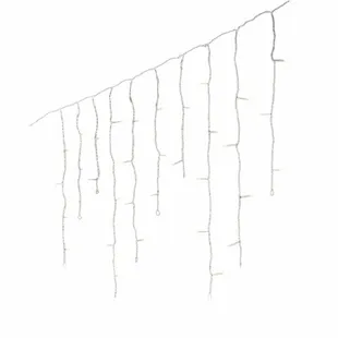 LED Icicle Lights Twinkle - Lumineo - 119 lampjes warm wit / wit snoer