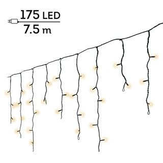 LED Icicle Lights Twinkle - Lumineo - 175 lampjes soft gold