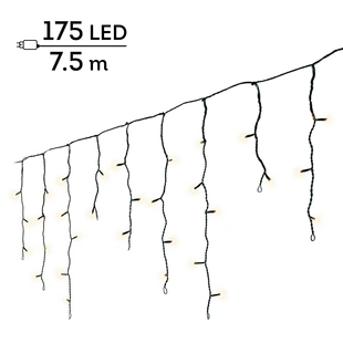 LED Icicle Lights Twinkle - Lumineo - 175 lampjes warm wit