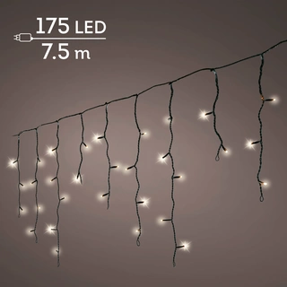 LED Icicle Lights Twinkle - Lumineo - 175 lampjes warm wit - afbeelding 2