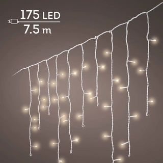 LED Icicle Lights Twinkle - Lumineo - 175 lampjes warm wit / wit snoer - afbeelding 2