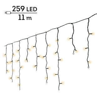 LED Icicle Lights Twinkle - Lumineo - 259 lampjes soft gold
