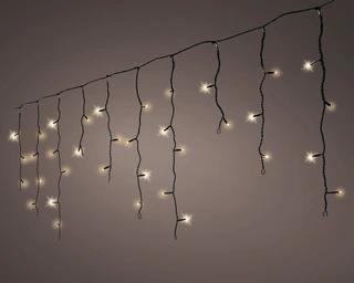 LED Icicle Lights Twinkle - Lumineo - 259 lampjes Soft Gold - afbeelding 2