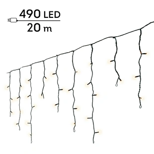 LED Icicle Lights Twinkle - Lumineo - 490 lampjes warm wit