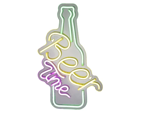 LED NEON Beer Time Wandlamp